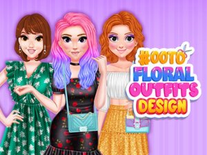 Floral Fashion Dress Up Design