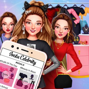 Insta Celebrity Hashtag Goals Dress Up Game Online