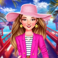 Celebrity Summer Stripes Dress Up Game Online