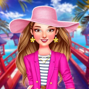 Celebrity Summer Stripes Dress Up Game Online