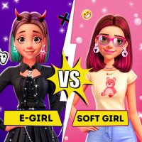 Celebrity E-Girl vs Soft-Girl Fashion Game Online