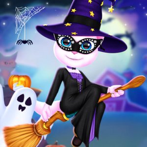Angela Halloween Preparation Dress Up Game
