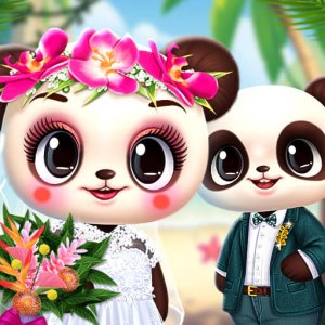 Panda Tropical Wedding Story - Dress Up Game