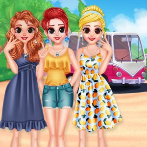 Besties Summer Vacation Makeover Game