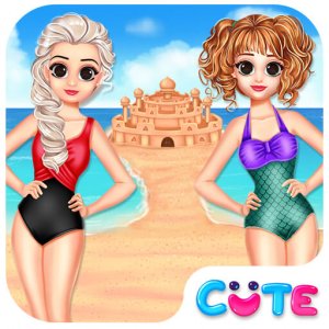 Princess Summer Sand Castle Dress Up Game