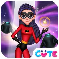 Superhero Violet Fashion Shoot Dress-Up Game