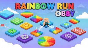 Rainbow Run Obby Online Game